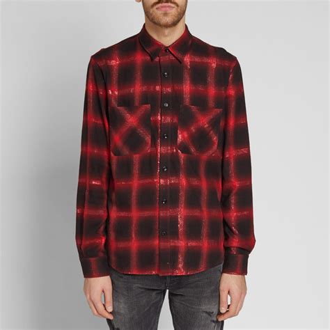 amiri plaid shirt